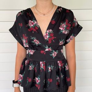 Express Medium floral blouse